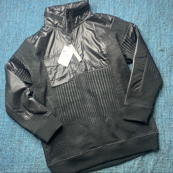 NWT Nike City Ready 1/4 Zip Training Jacket in Black Size Small - Picture 4 of 10